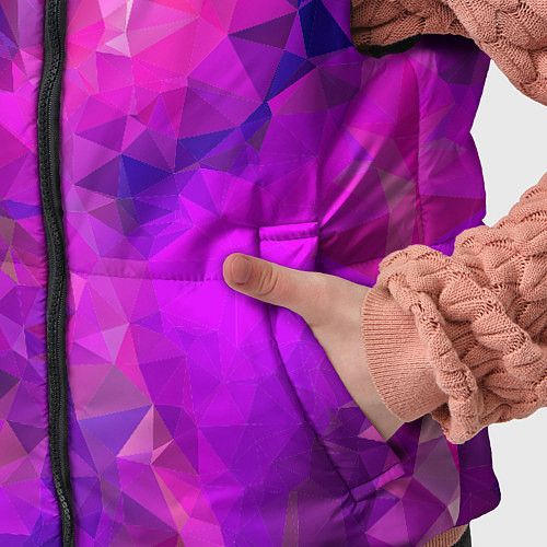 Детский жилет Пурпурный стиль / 3D-Светло-серый – фото 5