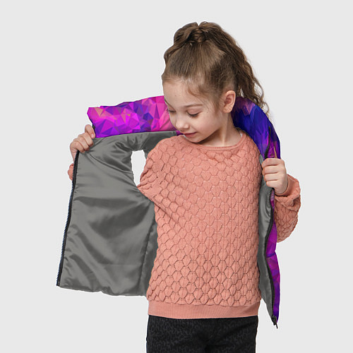 Детский жилет Пурпурный стиль / 3D-Светло-серый – фото 4