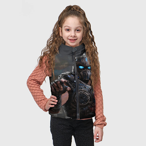 Детский жилет Gears of war Клейтон Кармайн / 3D-Светло-серый – фото 3