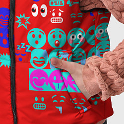 Детский жилет Смайлы для настроения, цвет: 3D-красный — фото 2