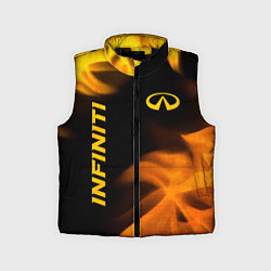 Детский жилет Infiniti - gold gradient: надпись, символ