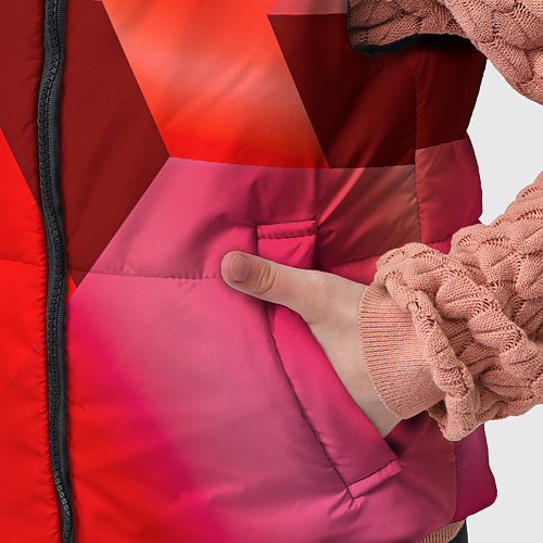 Детский жилет Красная геометрия / 3D-Красный – фото 5