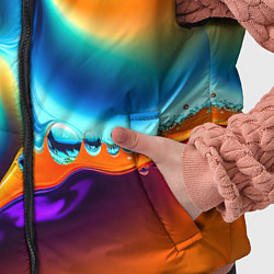 Детский жилет Радужные линии абстракция, цвет: 3D-красный — фото 2