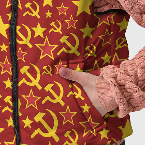 Детский жилет СССР Серп и Молот / 3D-Красный – фото 5
