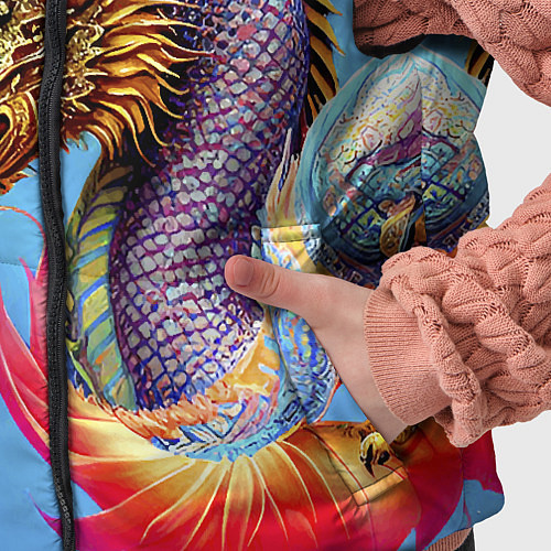Детский жилет Dragon - irezumi - tattoo - Japan / 3D-Светло-серый – фото 5