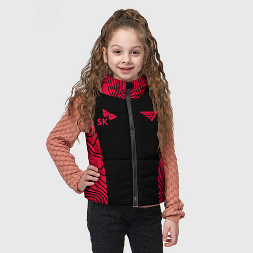 Детский жилет T1 форма red / 3D-Красный – фото 3