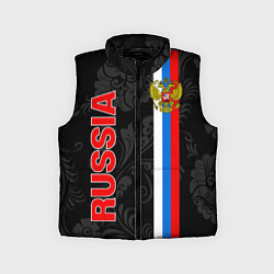 Детский жилет Russia black style, цвет: 3D-черный