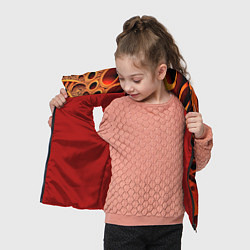 Детский жилет Объемная оранжевая абстракция, цвет: 3D-красный — фото 2