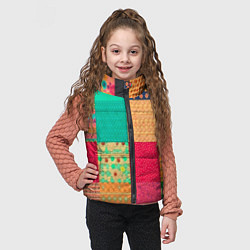 Детский жилет Кусочки материи, цвет: 3D-светло-серый — фото 2