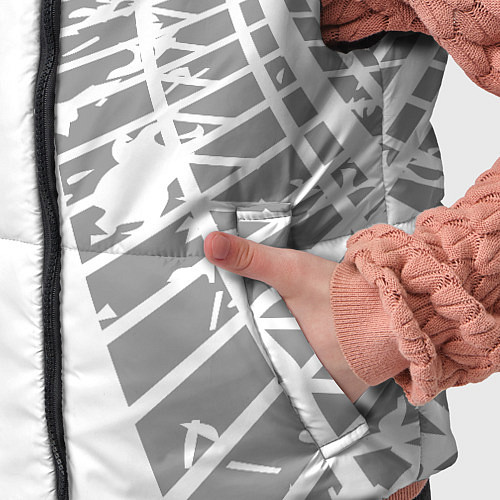 Детский жилет Daewoo speed на светлом фоне со следами шин: по-ве / 3D-Черный – фото 5