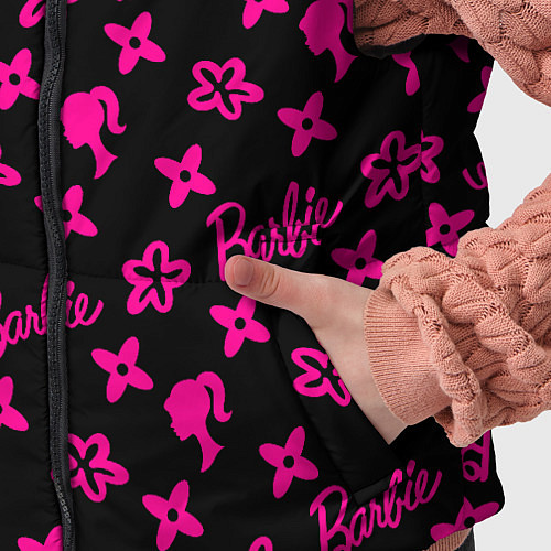 Детский жилет Барби паттерн черно-розовый / 3D-Черный – фото 5