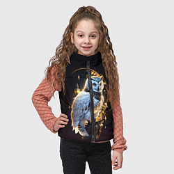 Детский жилет Снежная сова, цвет: 3D-светло-серый — фото 2