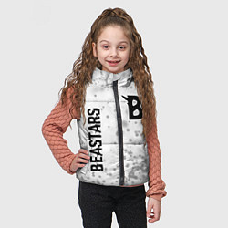 Детский жилет Beastars glitch на светлом фоне: надпись, символ, цвет: 3D-черный — фото 2