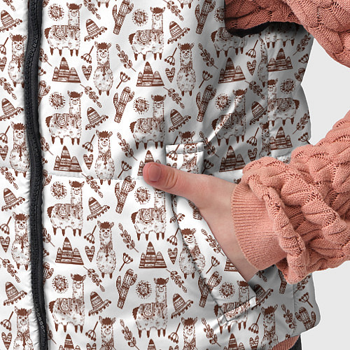 Детский жилет Альпака паттерн / 3D-Светло-серый – фото 5