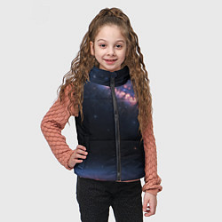 Детский жилет Млечный путь в звездном небе, цвет: 3D-черный — фото 2