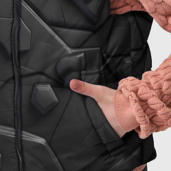 Детский жилет Черные объемные вставки, цвет: 3D-черный — фото 2