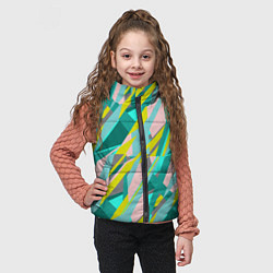 Детский жилет Геометрически узор, цвет: 3D-светло-серый — фото 2