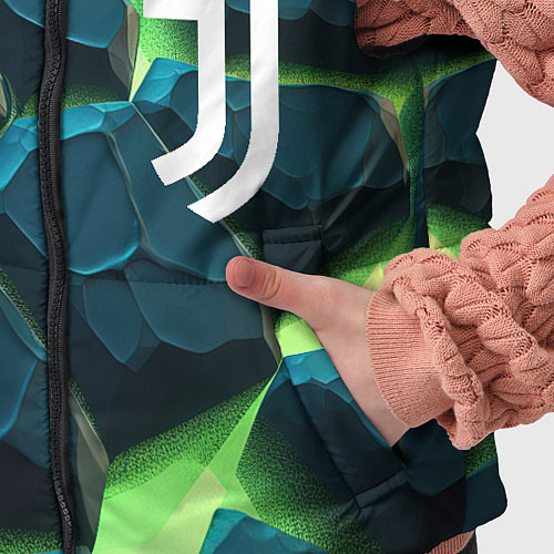 Детский жилет Juventus green neon / 3D-Красный – фото 5