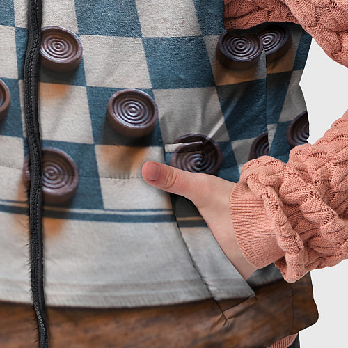 Детский жилет Шашки / 3D-Черный – фото 5