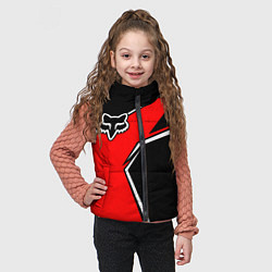 Детский жилет Fox мотокросс - красный, цвет: 3D-светло-серый — фото 2