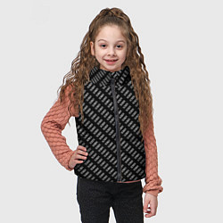 Детский жилет Трезвый на английском паттерн, цвет: 3D-светло-серый — фото 2