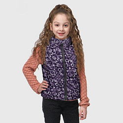 Детский жилет Фиолетовый паттерн узоры, цвет: 3D-светло-серый — фото 2
