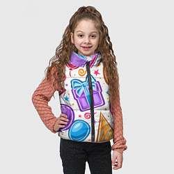 Детский жилет Вечеринка, цвет: 3D-красный — фото 2