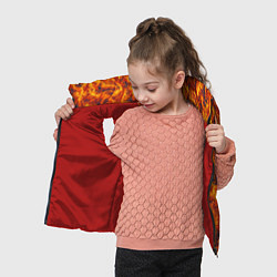 Детский жилет Огненный узор, цвет: 3D-красный — фото 2