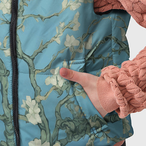 Детский жилет Цветущие ветки миндаля - картина ван Гога / 3D-Черный – фото 5