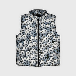 Детский жилет Узор с мячиками, цвет: 3D-черный