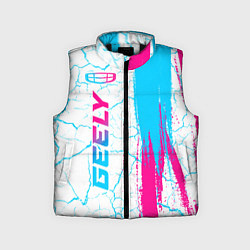 Детский жилет Geely neon gradient style: по-вертикали