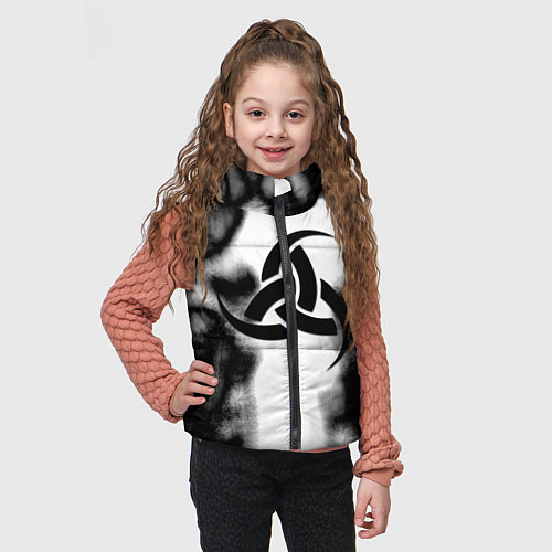 Детский жилет Скандинавский узор душа / 3D-Красный – фото 3