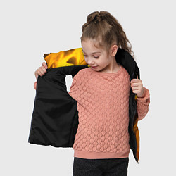 Детский жилет Poppy Playtime - gold gradient: по-вертикали, цвет: 3D-черный — фото 2