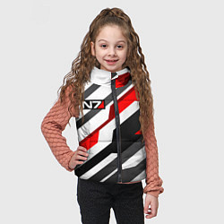 Детский жилет Mass effect - white uniform n7, цвет: 3D-светло-серый — фото 2