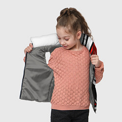 Детский жилет N7 mass effect - white and red, цвет: 3D-светло-серый — фото 2