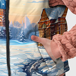 Детский жилет Российская зима, цвет: 3D-красный — фото 2