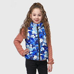Детский жилет Голубой цветник, цвет: 3D-черный — фото 2