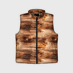 Детский жилет Старая деревянная обшивка, цвет: 3D-светло-серый
