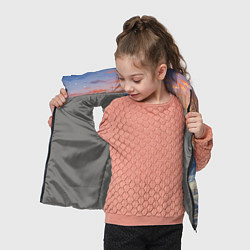 Детский жилет Предновогодний восход, цвет: 3D-светло-серый — фото 2