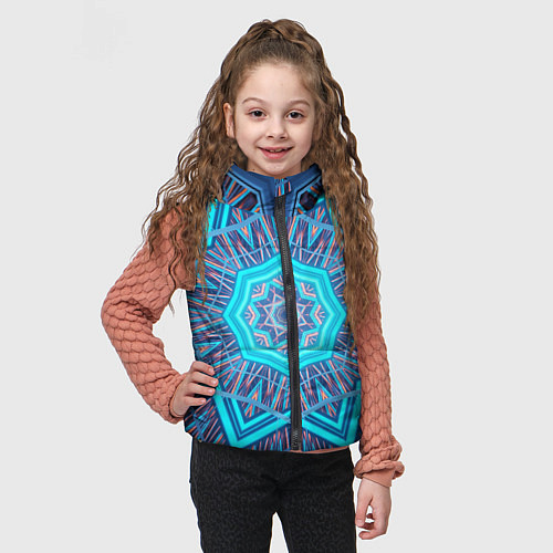 Детский жилет Геометрический орнамент мандалы / 3D-Красный – фото 3