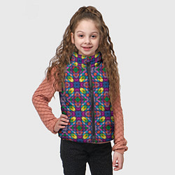 Детский жилет Стеклянная мозаика, цвет: 3D-черный — фото 2