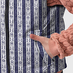 Детский жилет Светло-сиреневый полосатый с узором, цвет: 3D-черный — фото 2