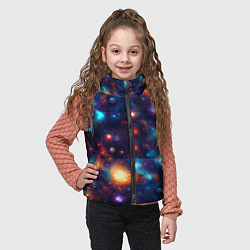 Детский жилет Бесконечность звезд, цвет: 3D-черный — фото 2