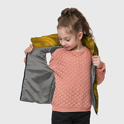 Детский жилет Текстура желтой шерсти, цвет: 3D-светло-серый — фото 2