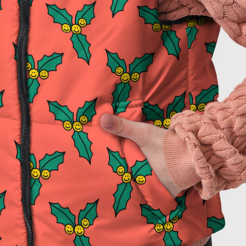Детский жилет Ягоды остролиста / 3D-Красный – фото 5