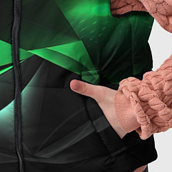 Детский жилет Трехмерность зеленой фигуры, цвет: 3D-светло-серый — фото 2