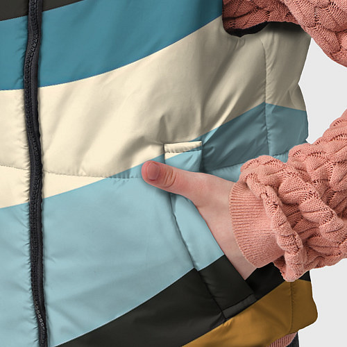 Детский жилет Полосы ретро цветов / 3D-Красный – фото 5