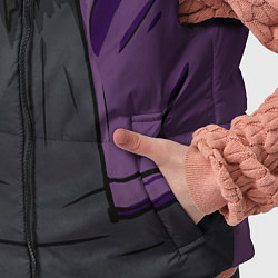 Детский жилет Фиолетовая косуха лича с черепами, цвет: 3D-черный — фото 2