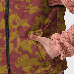 Детский жилет Бордово-горчичные пятна, цвет: 3D-светло-серый — фото 2