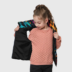 Детский жилет Разноцветный леопардовый паттерн, цвет: 3D-черный — фото 2